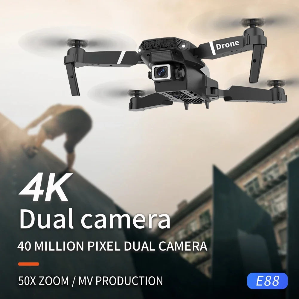 Foldable Drone 4K Dual Camera