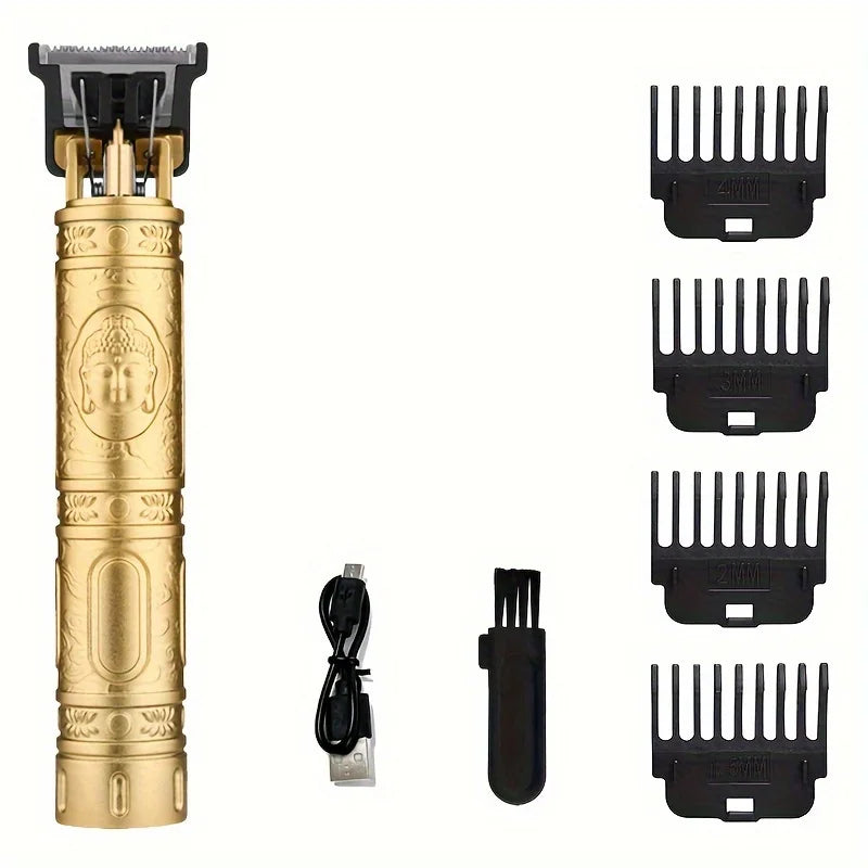 Professional Wireless Hair Clipper for Men Trimmer Set Beard Grooming Kit