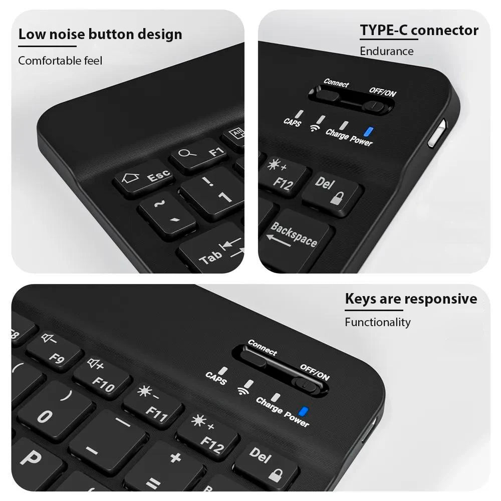 Multicolor Wireless Keyboard Universal Mobile Phone Tablet & Mouse Mini Bluetooth Keyboard Ipad