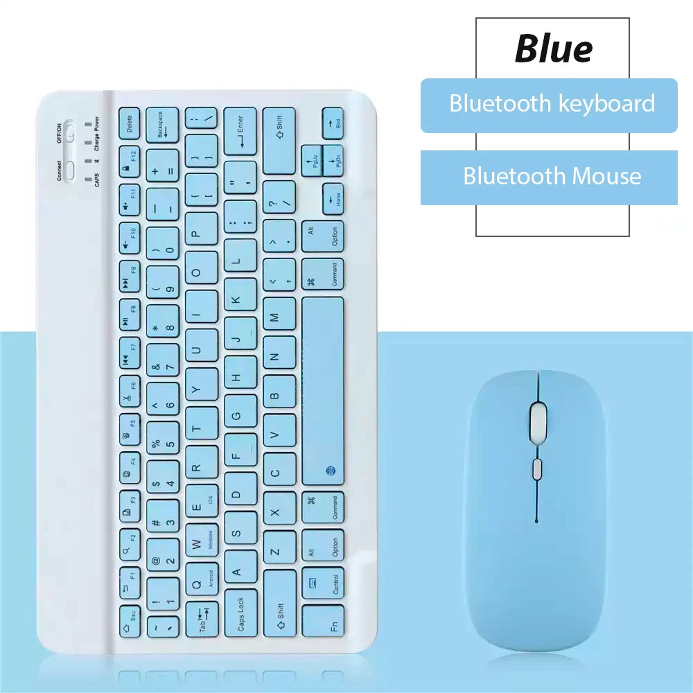 Multicolor Wireless Keyboard Universal Mobile Phone Tablet & Mouse Mini Bluetooth Keyboard Ipad