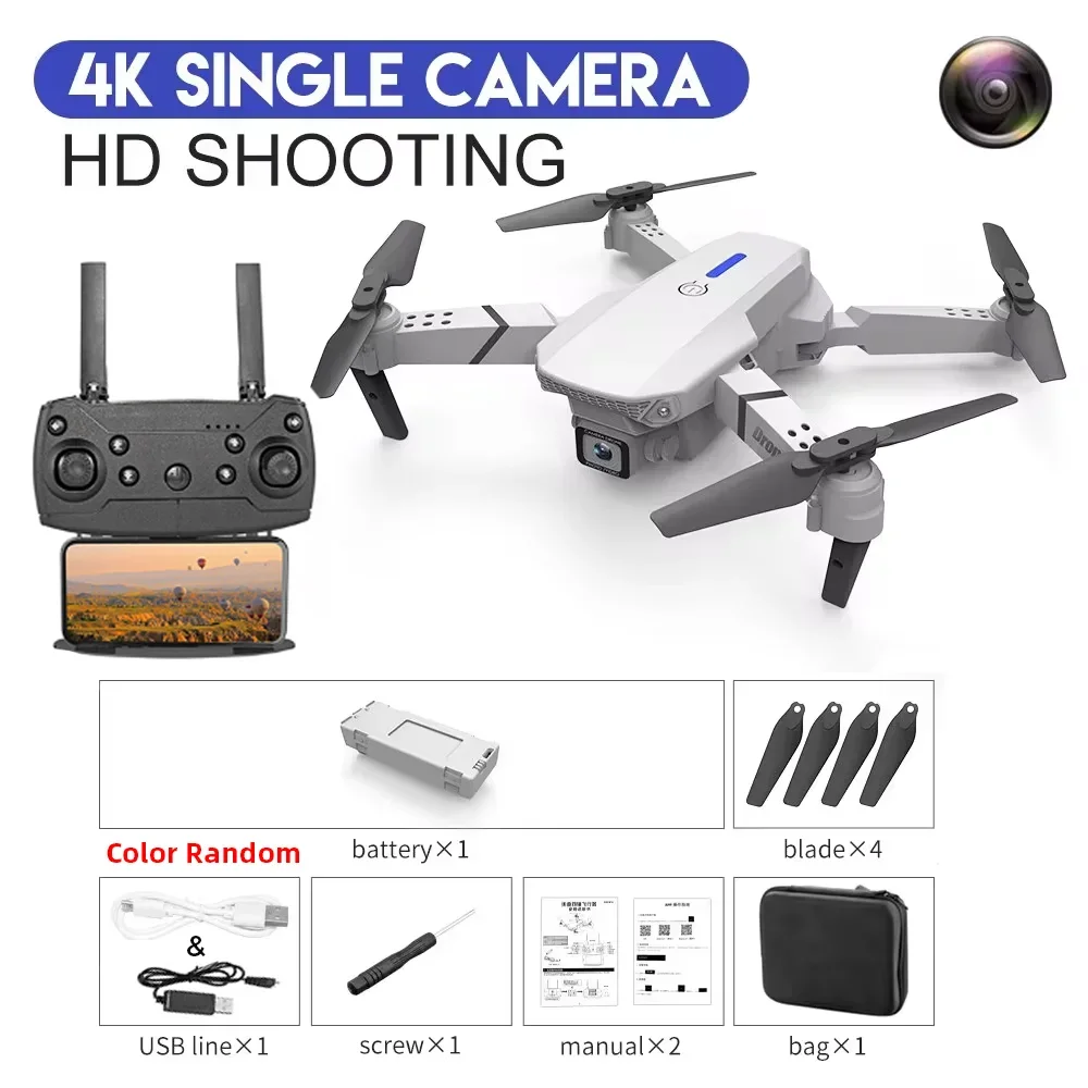 Foldable Drone 4K Dual Camera