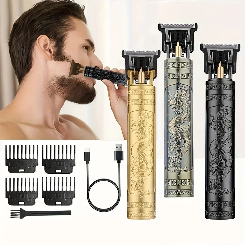 Professional Wireless Hair Clipper for Men Trimmer Set Beard Grooming Kit