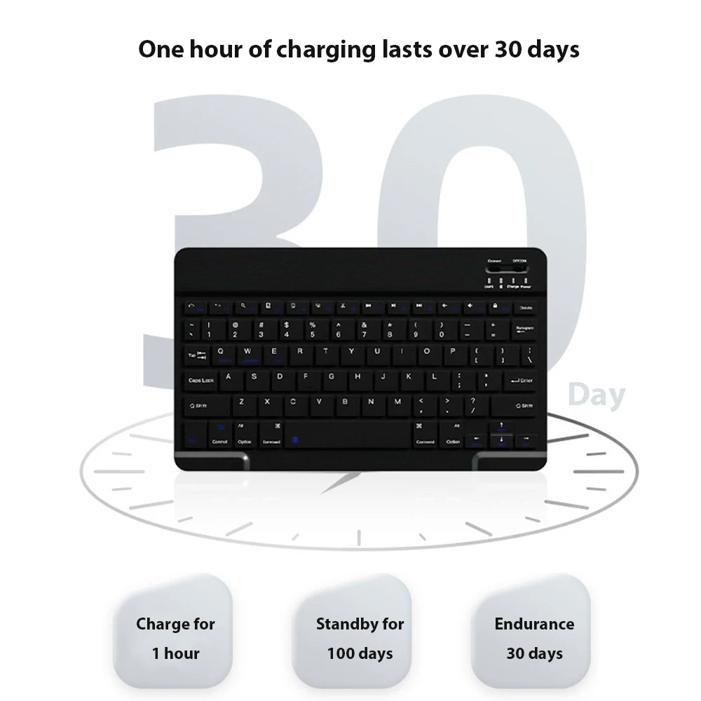 Multicolor Wireless Keyboard Universal Mobile Phone Tablet & Mouse Mini Bluetooth Keyboard Ipad
