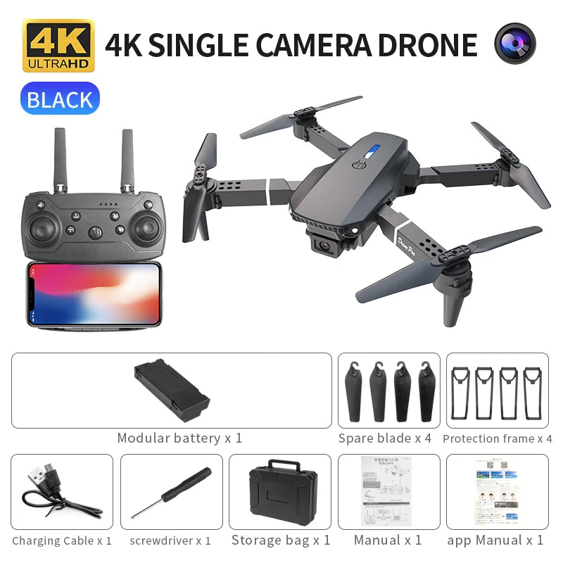 Foldable Drone 4K Dual Camera