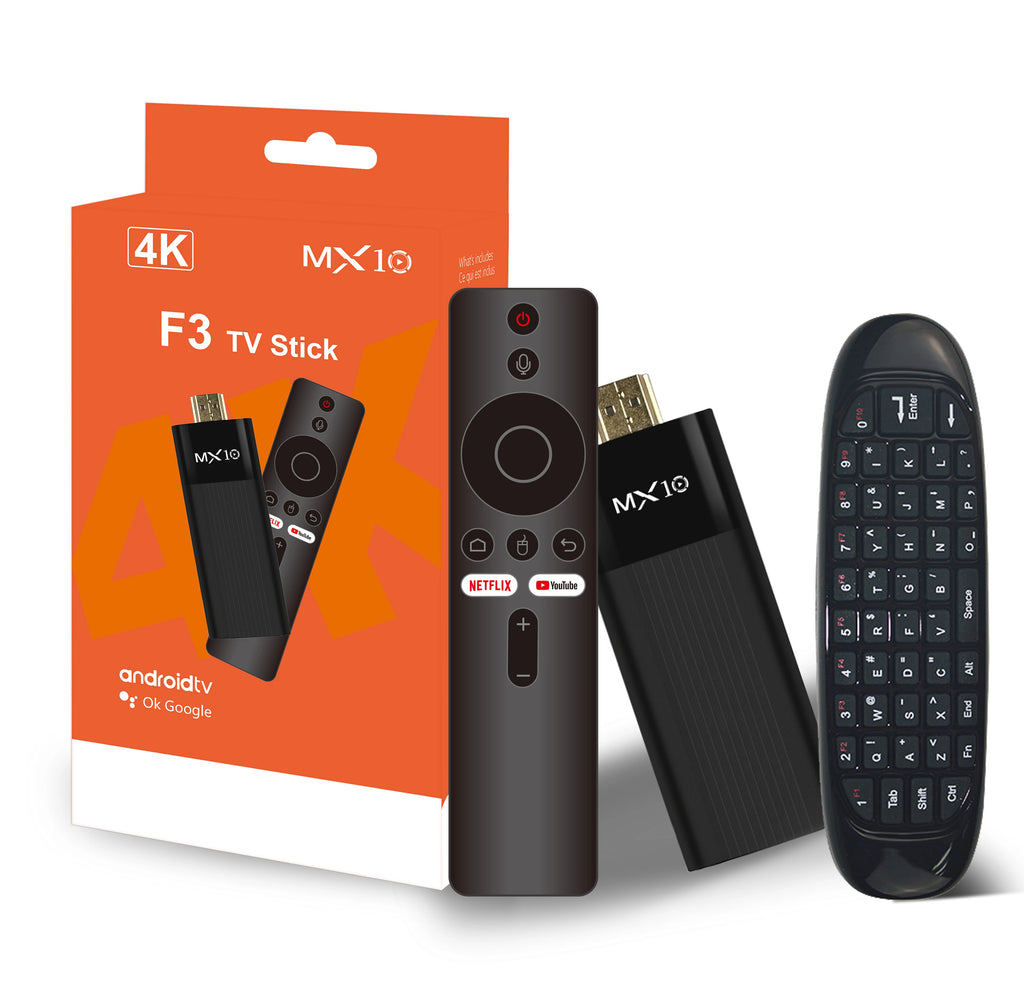 MX10-F3 TV Stick 4K Android 11 Allwinner H313 2.4G & 5G Wifi 2GB 16GB