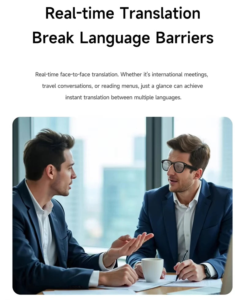 8K AI Smart Camera Glasses