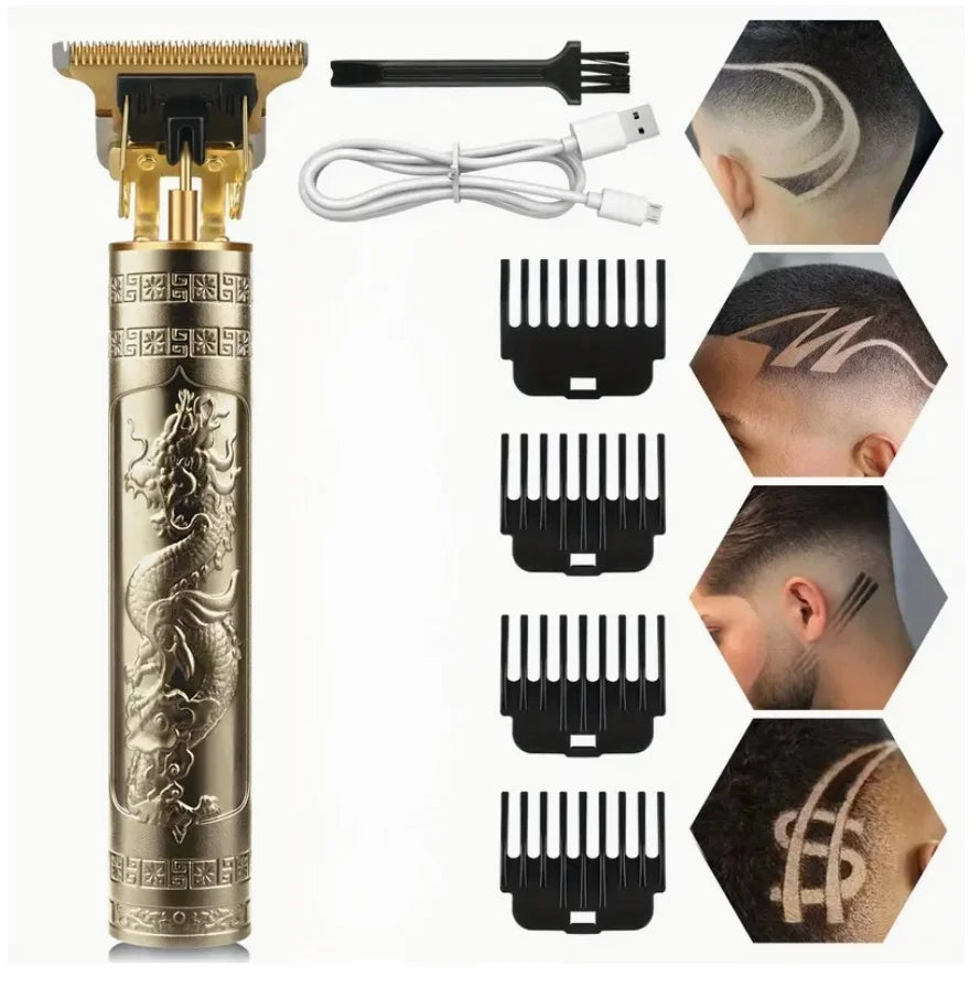Professional Wireless Hair Clipper for Men Trimmer Set Beard Grooming Kit