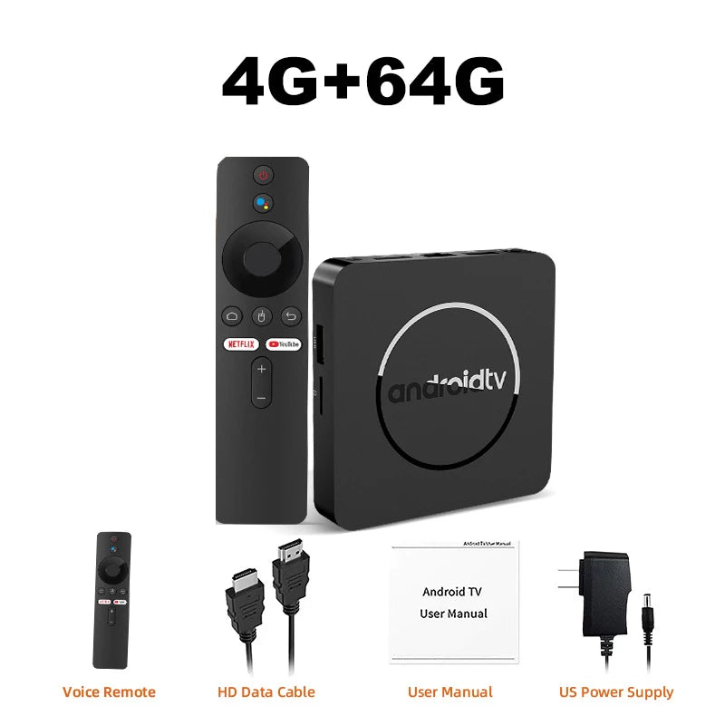 Q10 Android 14 8K HDR10+ Smart TV Box Allwinner H313 128G Dual Wifi BT5.0 Media Player with Google Voice Assistant