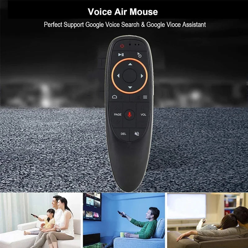 G10S Pro BT Voice Remote Control 2.4G Wireless Air Mouse with Gyroscope IR Learning for Android TV Box PC