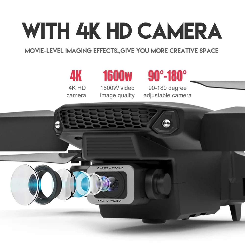 Foldable Drone 4K Dual Camera